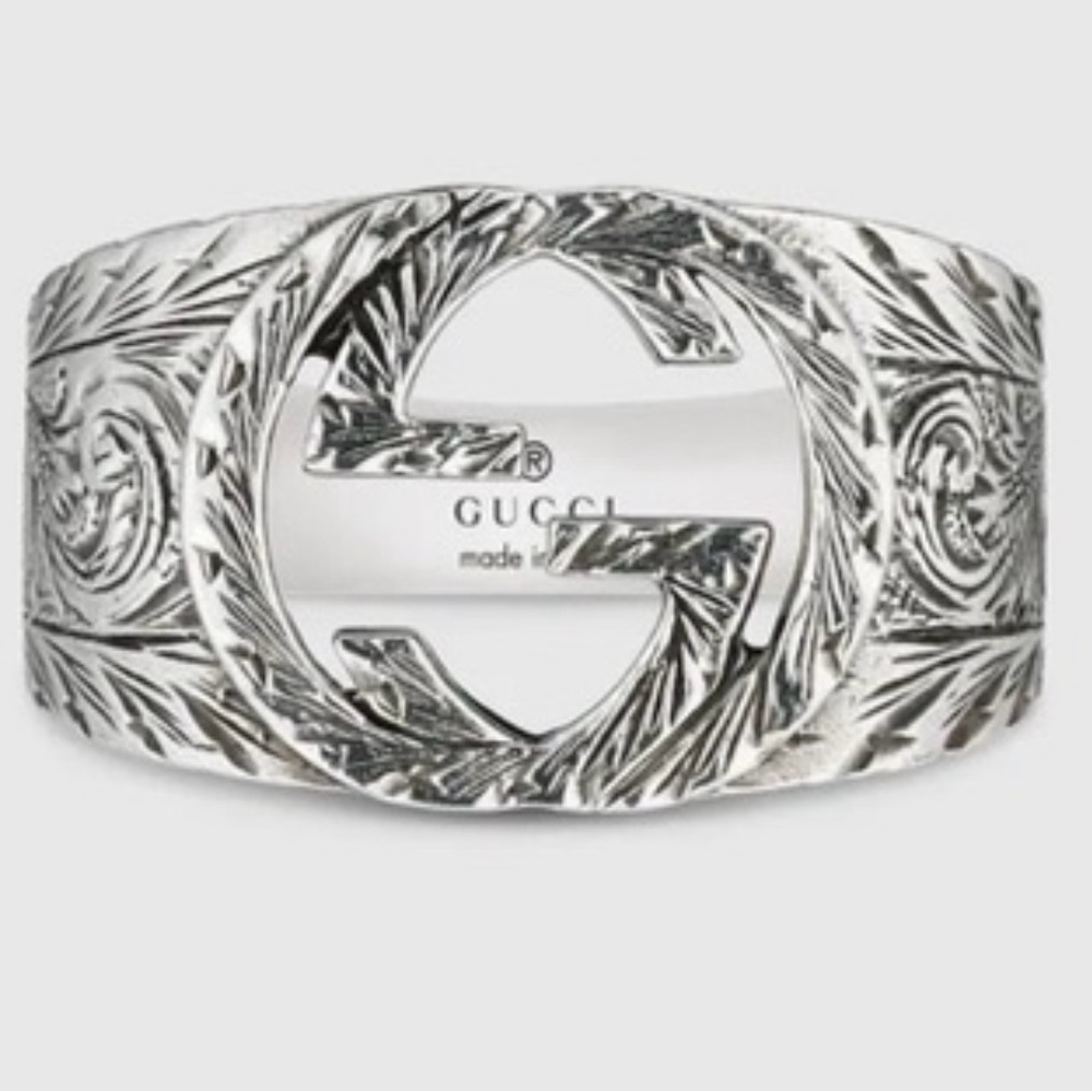 Gucci paisley interlocking GG men’s ring size 26